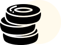 Abstract spiral design on black background.